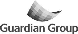 This is a logo for Guardian Group. This logo appears on the logo showcase for clients of AML Partners. AML Partners designs and implements the RegTechONE platform, AML software, KYC software, GRC software.