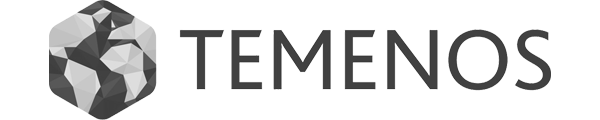 This is the logo for Temenos. The logo is on the website for AML Partners as part of the logo set for strategic partners or integration partners. AML Partners engages in strategic and integration partnerships with other vendors to provide the best AML software, KYC software, GRC software, and related services.